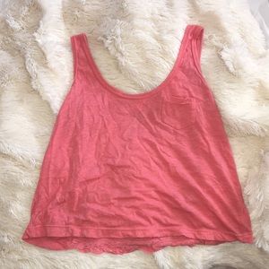 Cropped Pink Cropped Tank💕